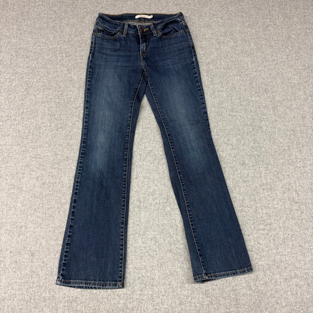 Levi's 715 Bootcut Jeans Size 25 W25 L30 Dark Wash Blue Slim Mid Rise Stretch